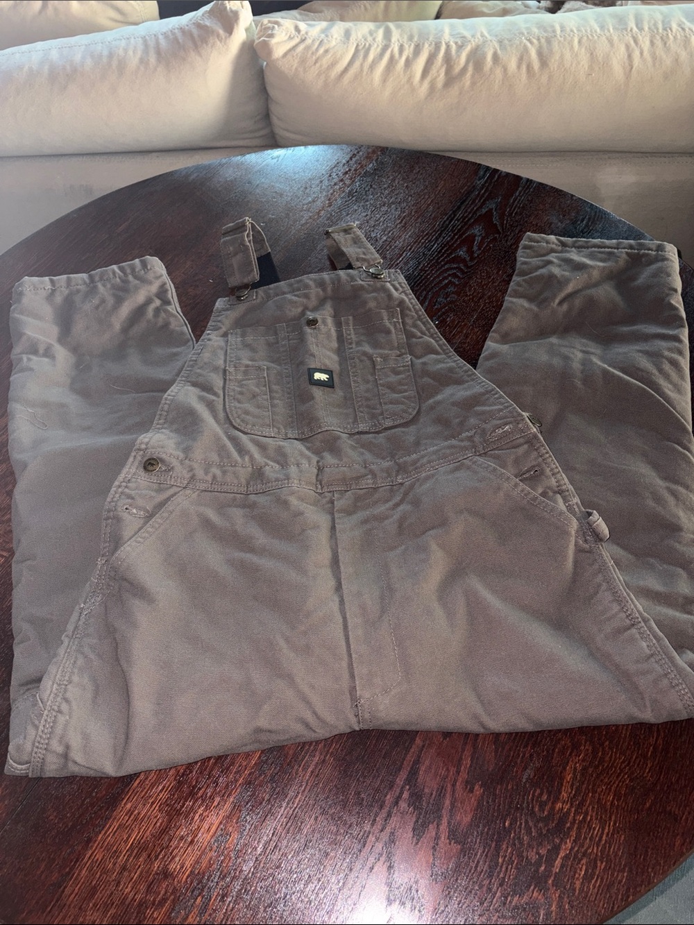 Kids Brown Overalls - Classic Adjustable Bib Overalls